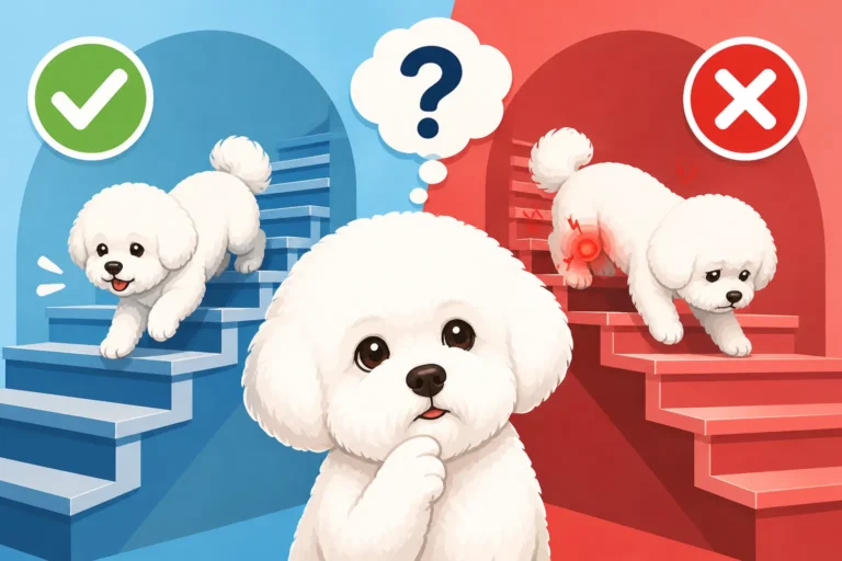Whether Stairs Damage a Bichon Frise's Knees