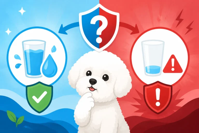 Whether Water Intake Changes a Bichon Frise's Risk
