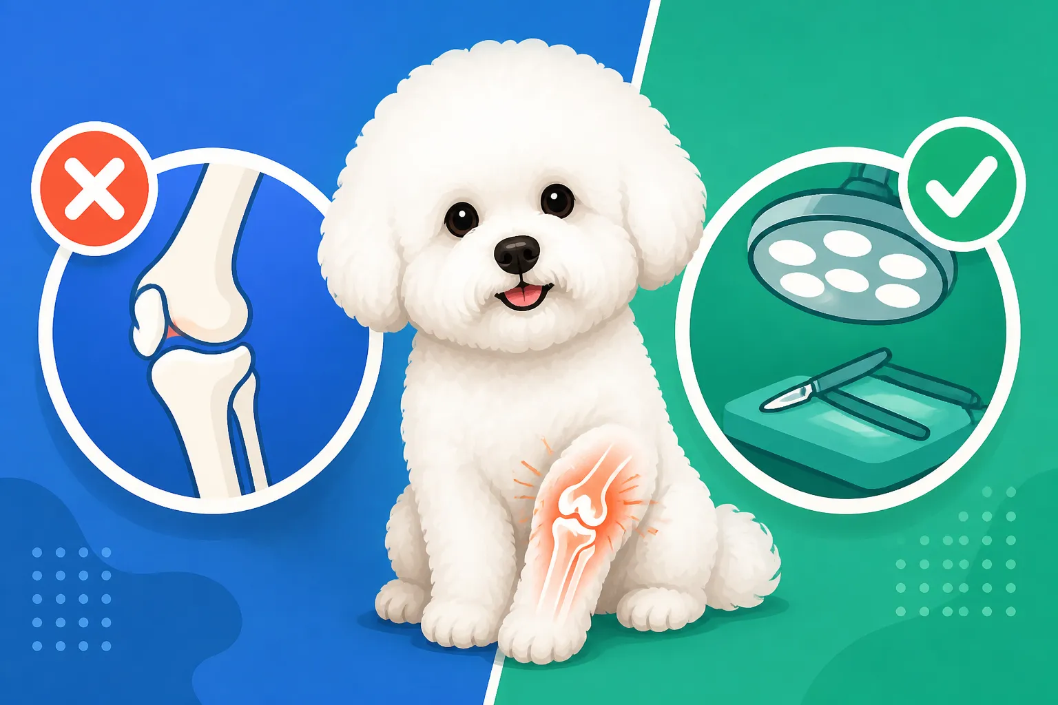 Whether a Bichon Frise's Kneecap Needs Surgery