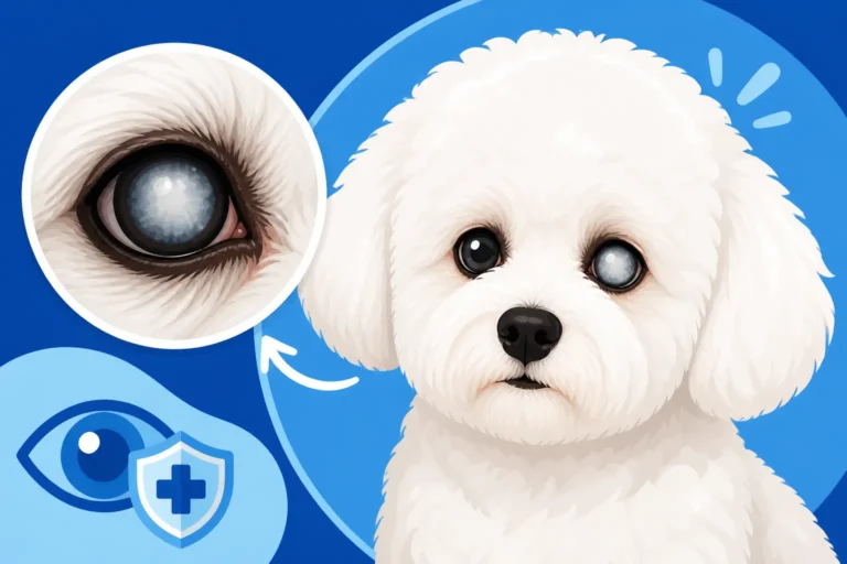 Juvenile Cataracts in a Bichon Frise