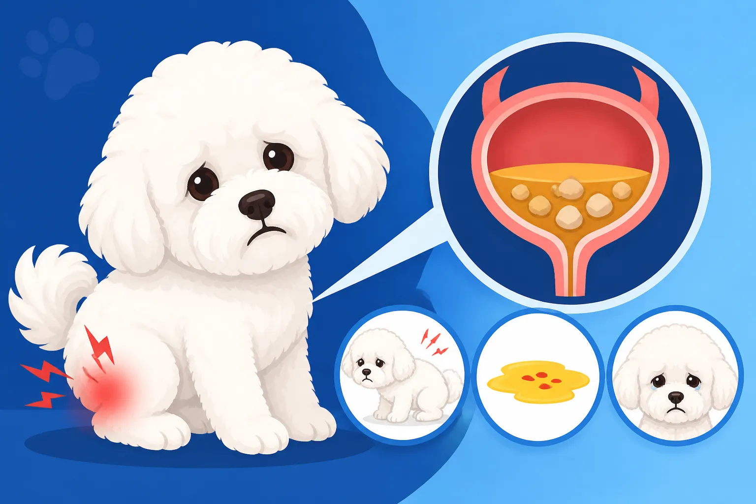 The First Signs a Bichon Frise Has Stones