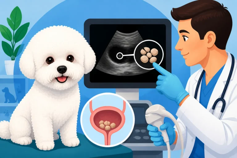 How a Vet Confirms Stones in a Bichon Frise