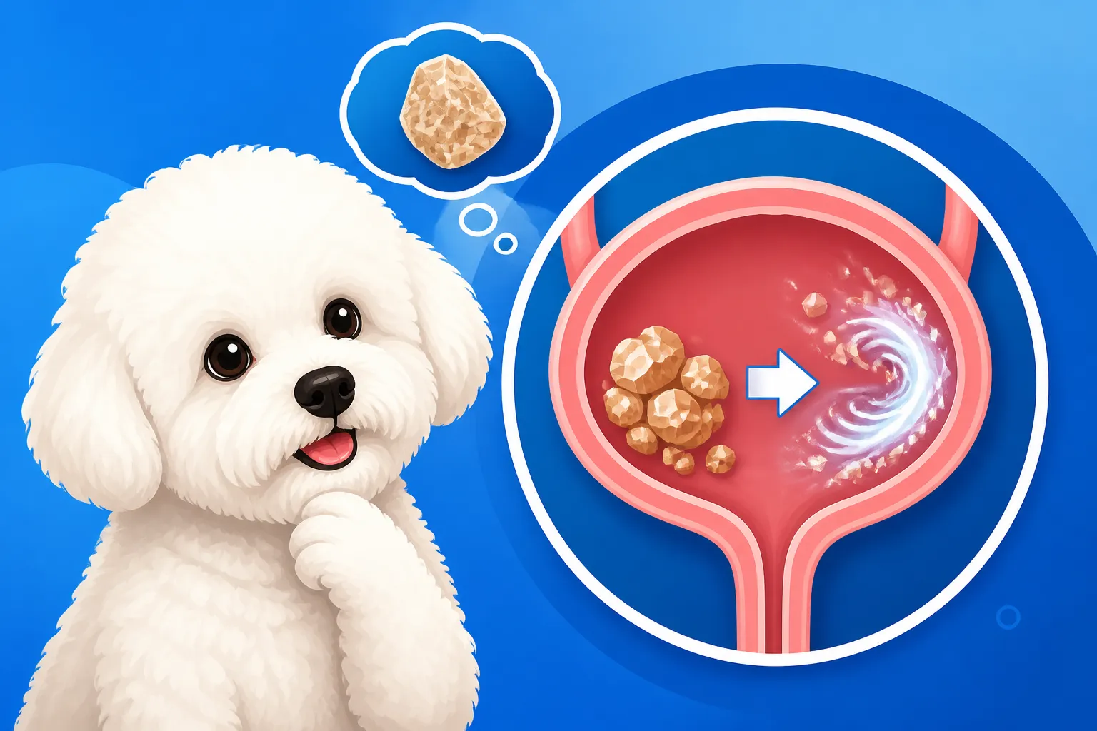Whether Oxalate Stones Dissolve in a Bichon Frise