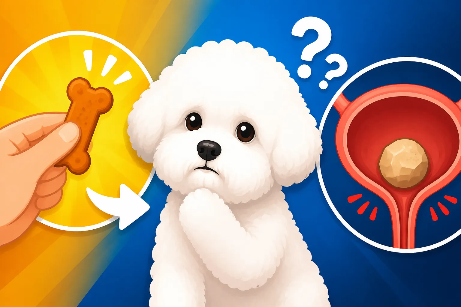Whether One Treat Can Restart a Bichon Frise Stone