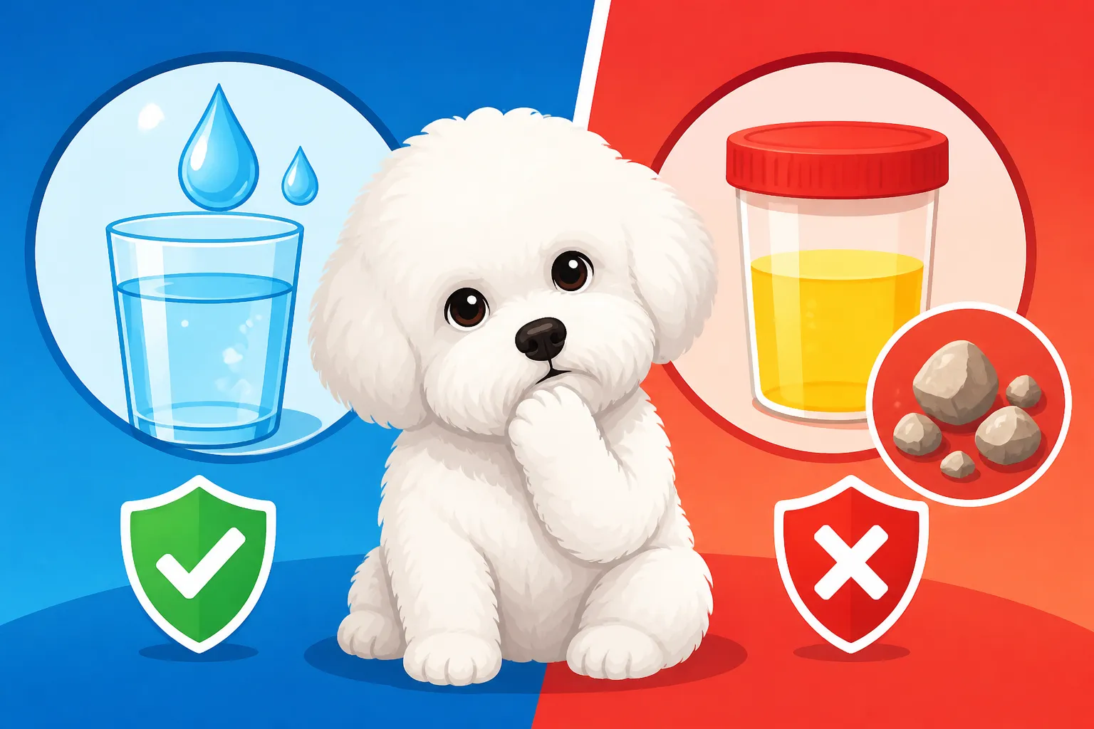 Whether Diluting Urine Prevents Bichon Frise Stones