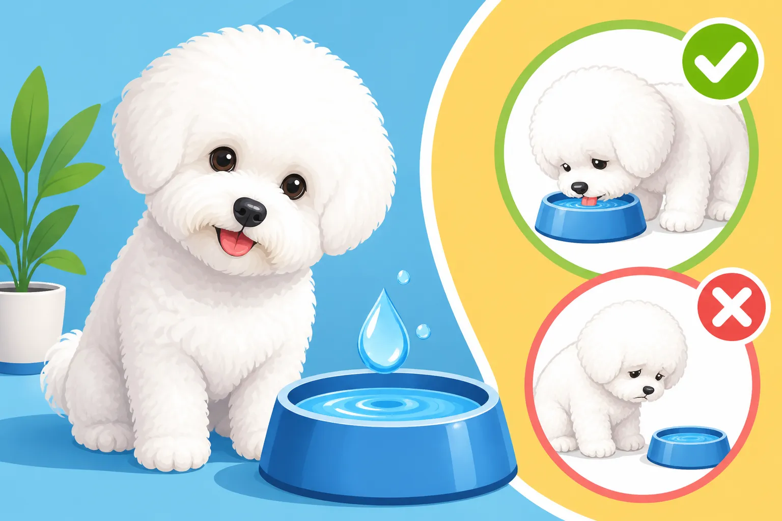 Whether a Bichon Frise Should Be Encouraged to Drink