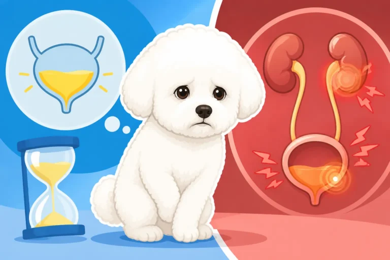 Whether Holding Urine Raises a Bichon Frise's Risk