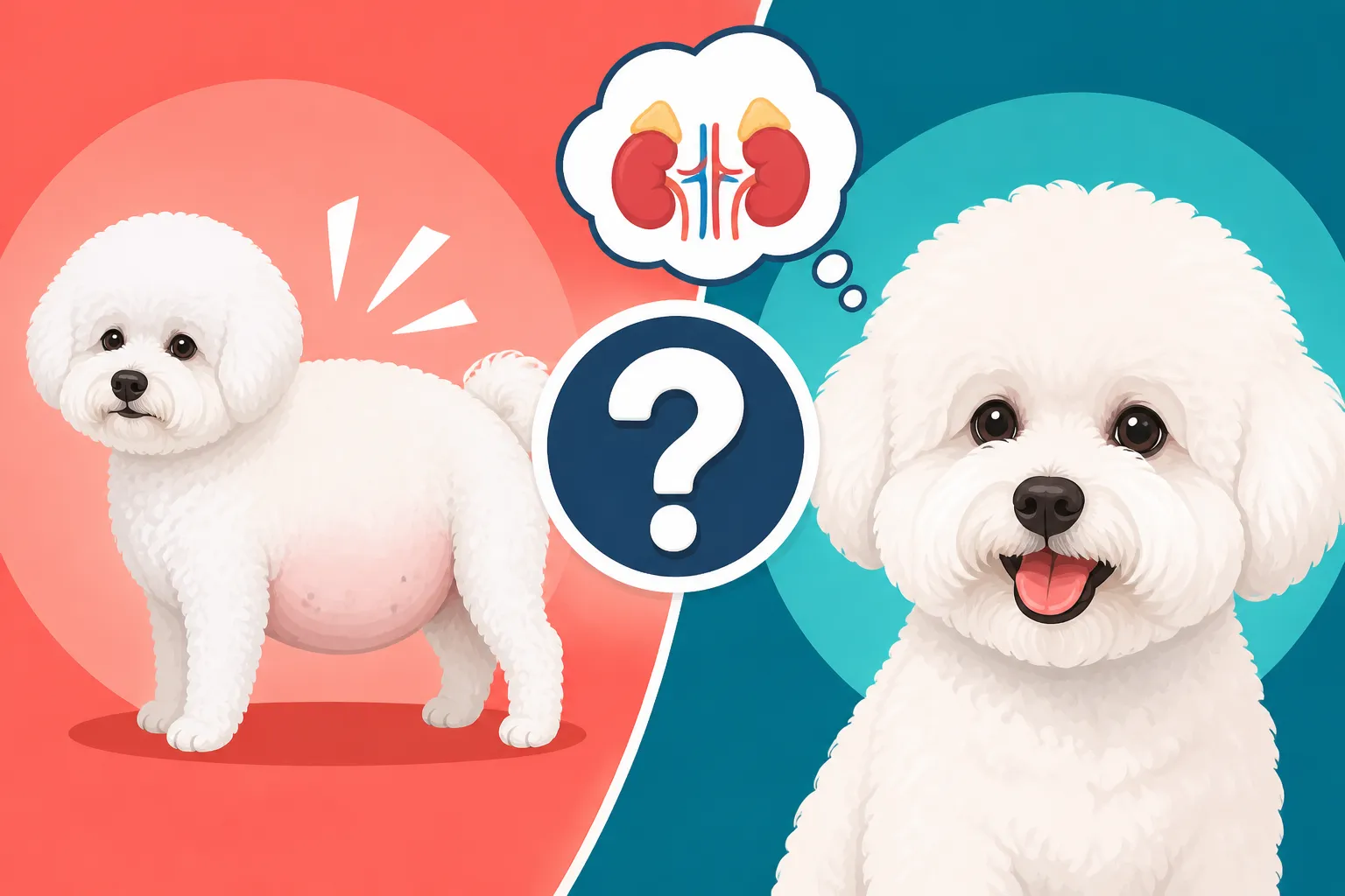 Whether a Pot Belly Means Cushing's in a Bichon Frise