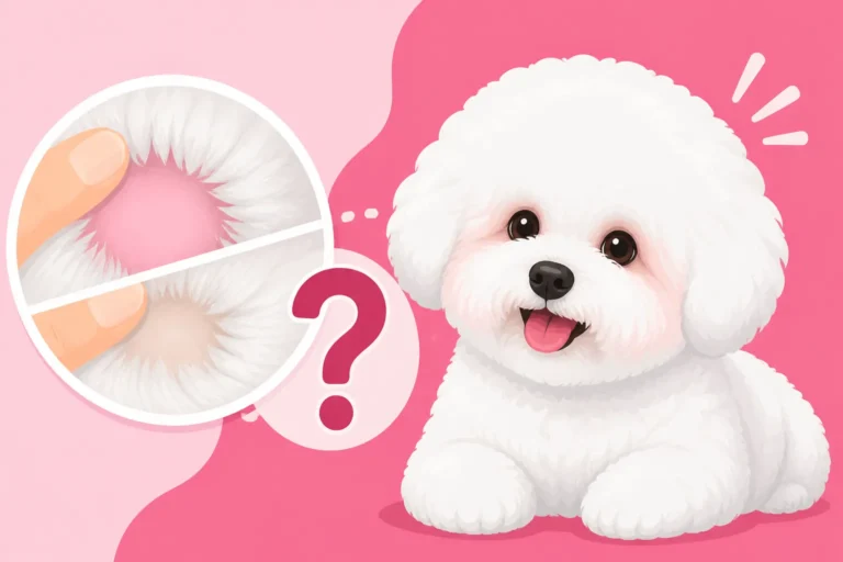 Whether a Bichon Frise's Skin Goes Pink