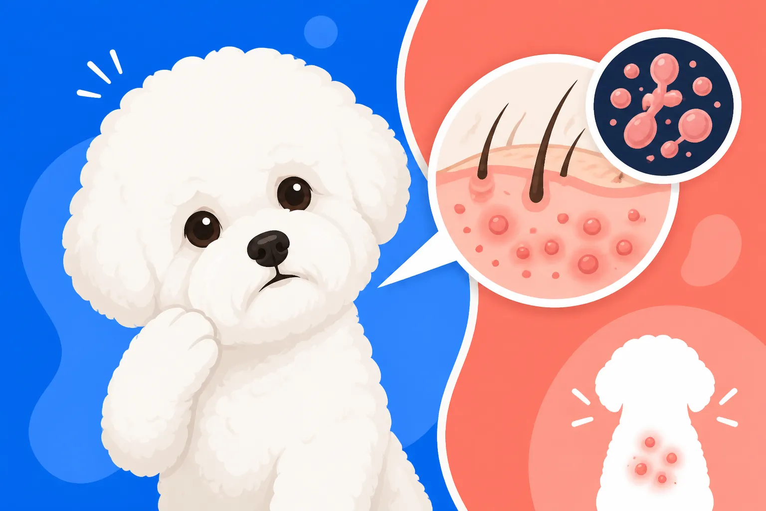Whether a Bichon Frise Gets Yeast on Its Skin