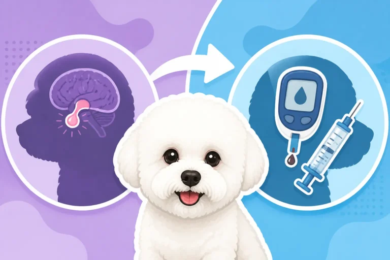 Whether a Bichon Frise's Diabetes Follows Cushing's
