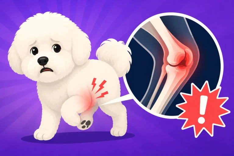 The Skip That Means a Bichon Frise's Knee Has Gone