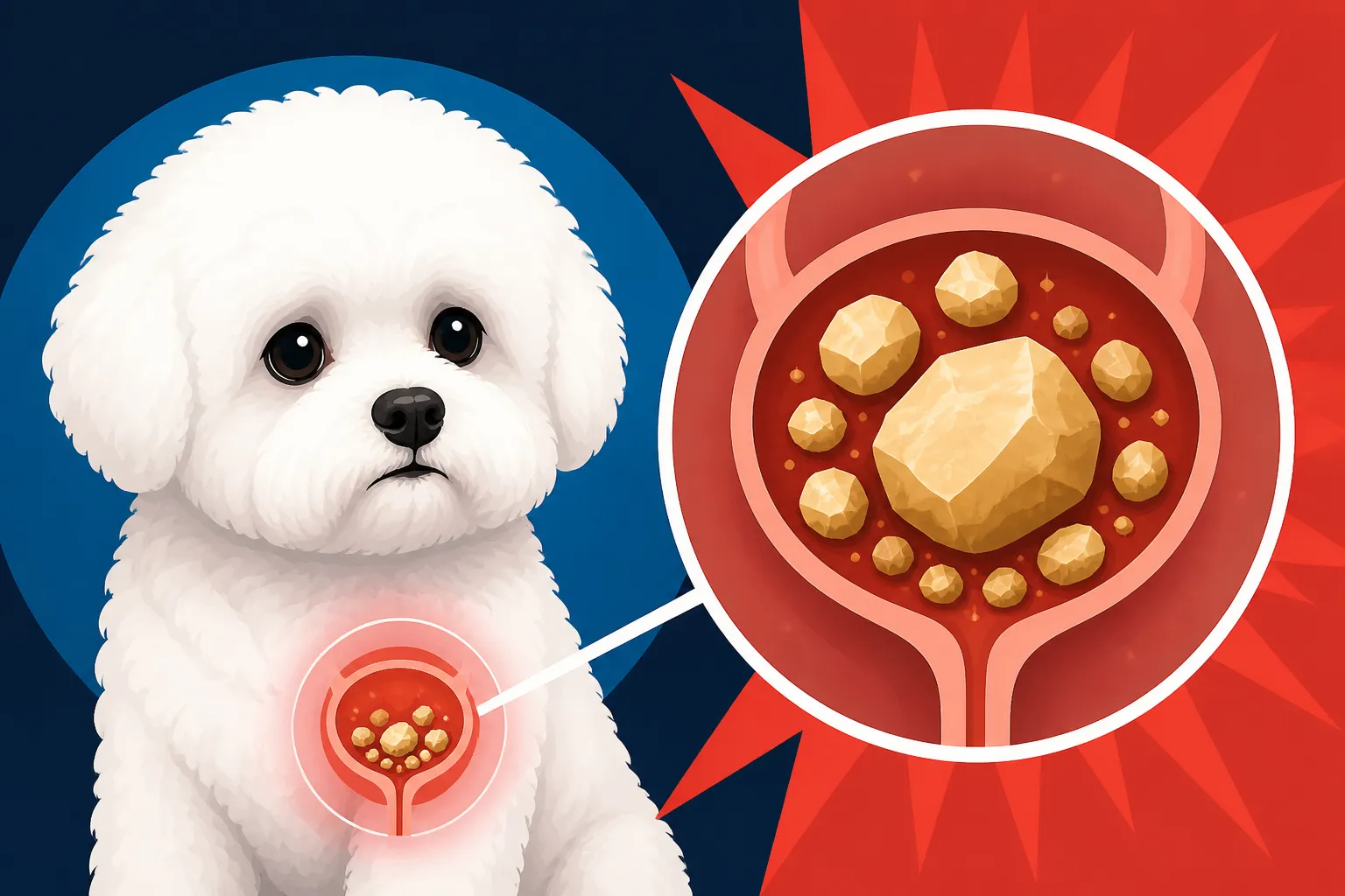 Why a Bichon Frise Forms Stones Twenty Times as Often
