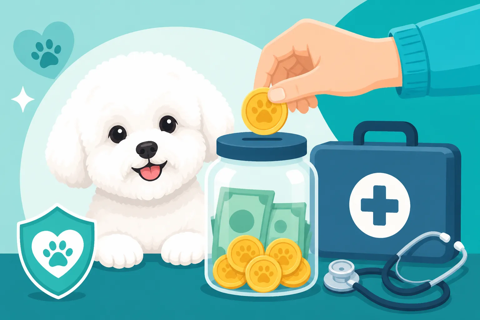 Setting Money Aside for a Bichon Frise's Vet Bills