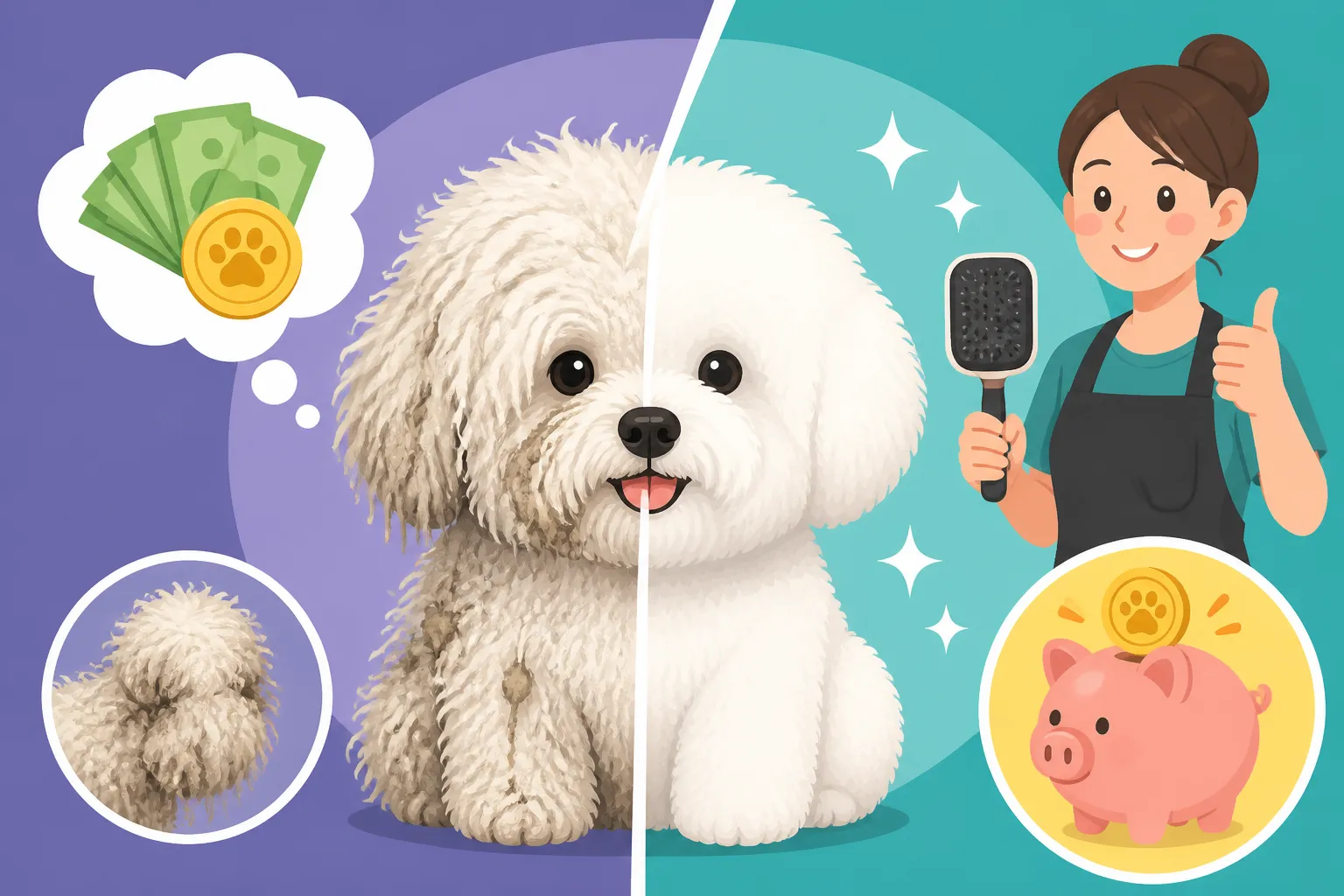 Whether a Groomer Charges Extra for a Matted Bichon Frise