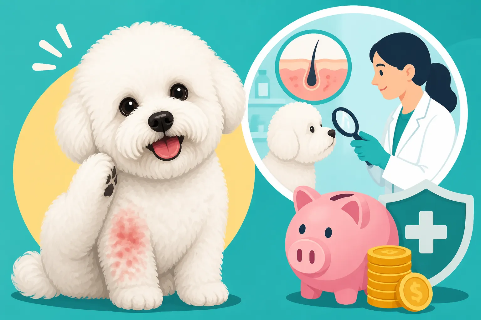 What a Dermatology Referral Costs for a Bichon Frise