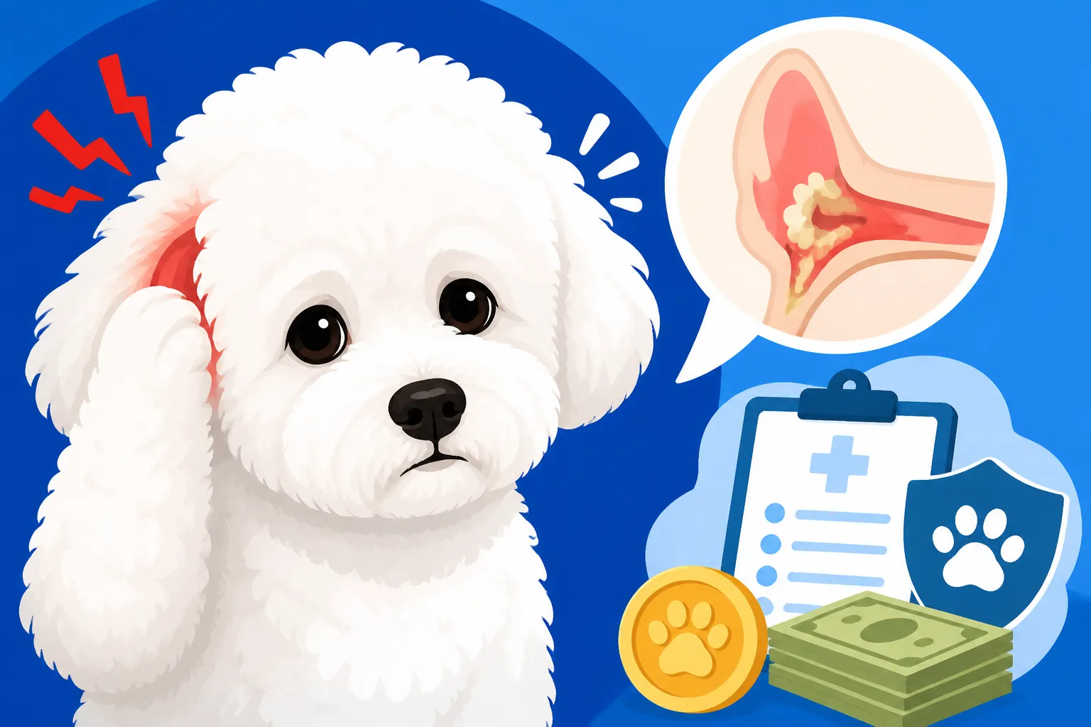 What an Ear Infection Costs to Treat on a Bichon Frise