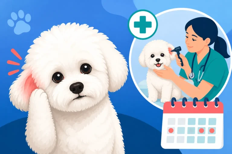 How Often a Bichon Frise Ends Up at the Vet for Ears