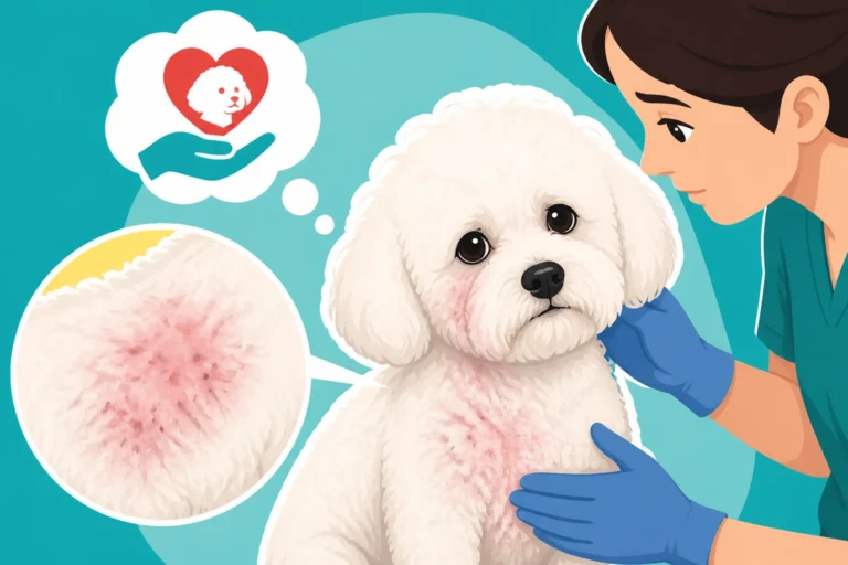 Whether a Rescue Bichon Frise Has Untreated Skin