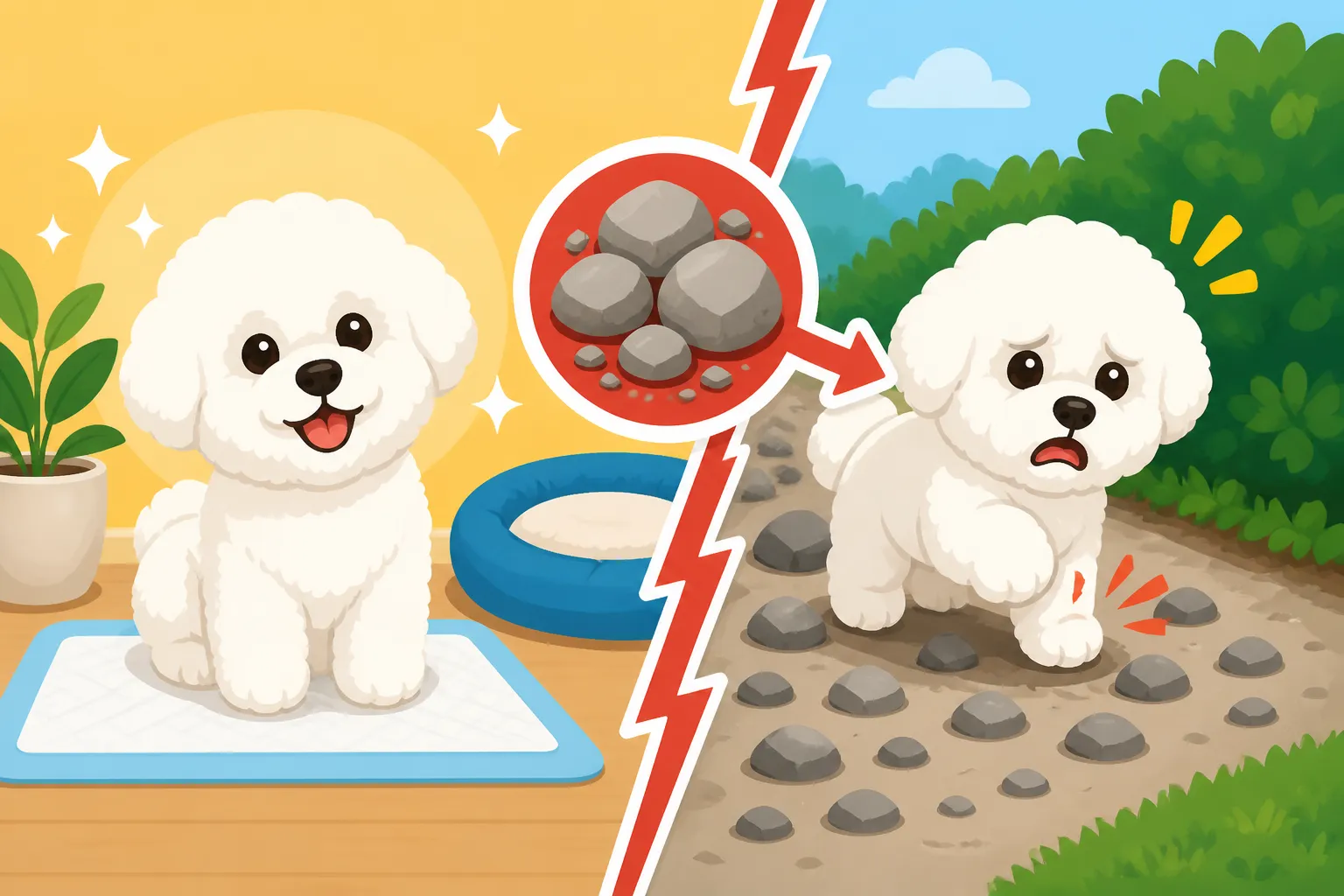 How Stones Wreck a Bichon Frise Housetraining Routine