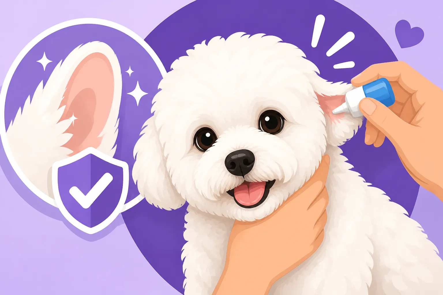 Teaching a Bichon Frise to Accept Ear Treatment