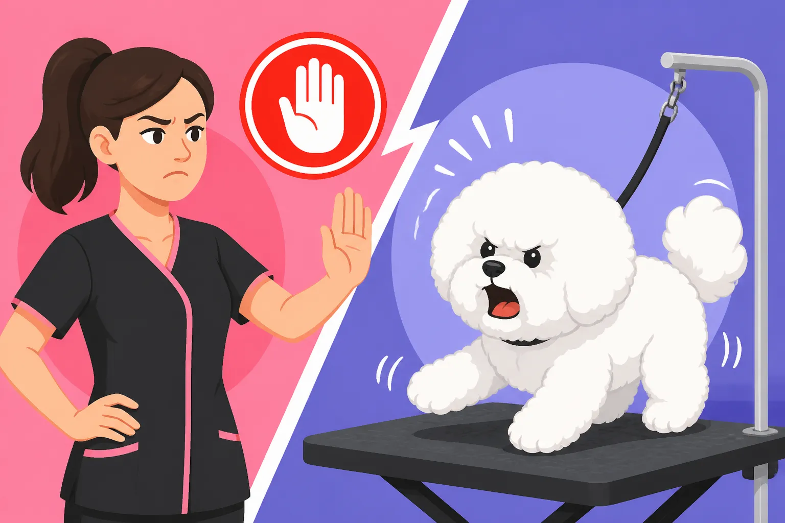Whether a Groomer Refuses a Difficult Bichon Frise