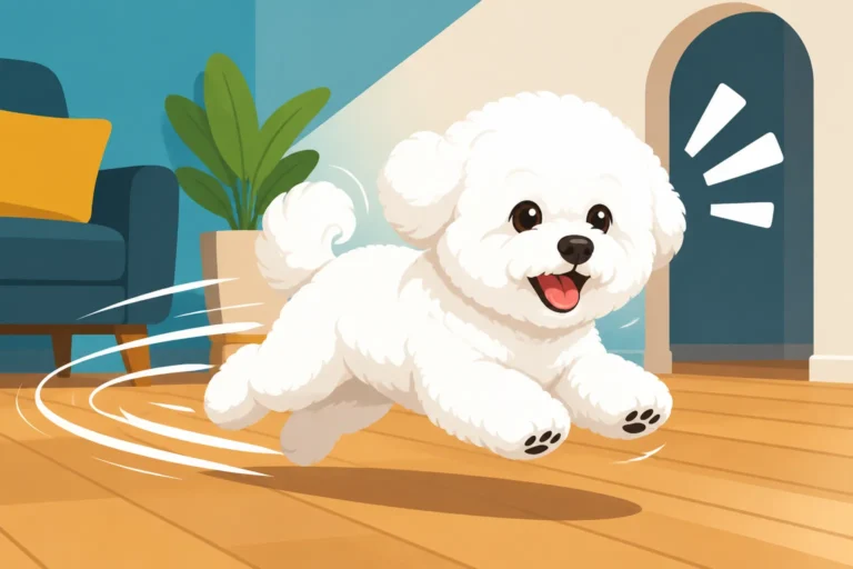 Whether a Bichon Frise Races Around the House