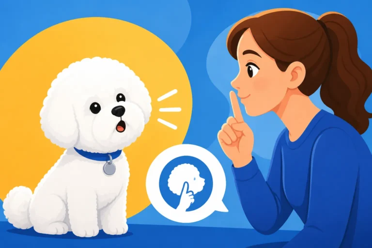 Teaching a Bichon Frise a Quiet Cue