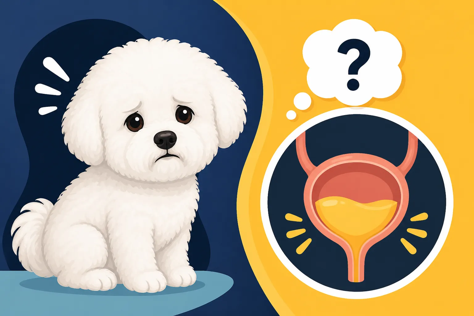 Whether a Bichon Frise's Small Bladder Is the Problem