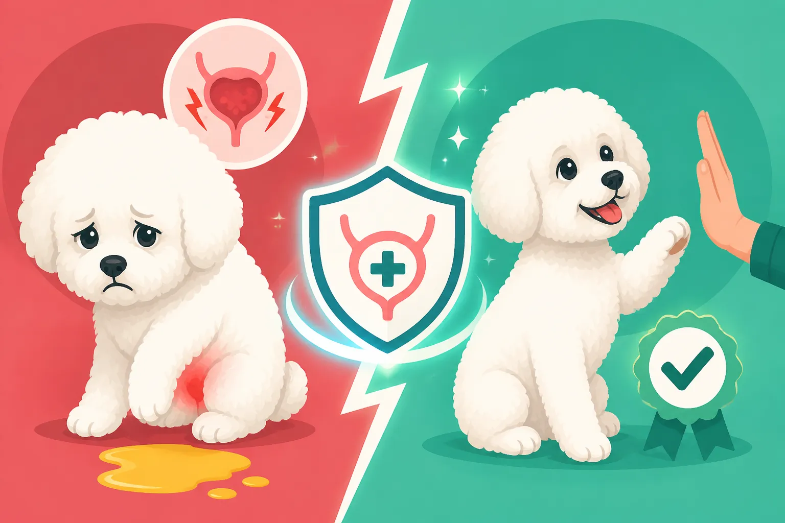Whether a Urinary Infection Undoes a Bichon Frise's Training