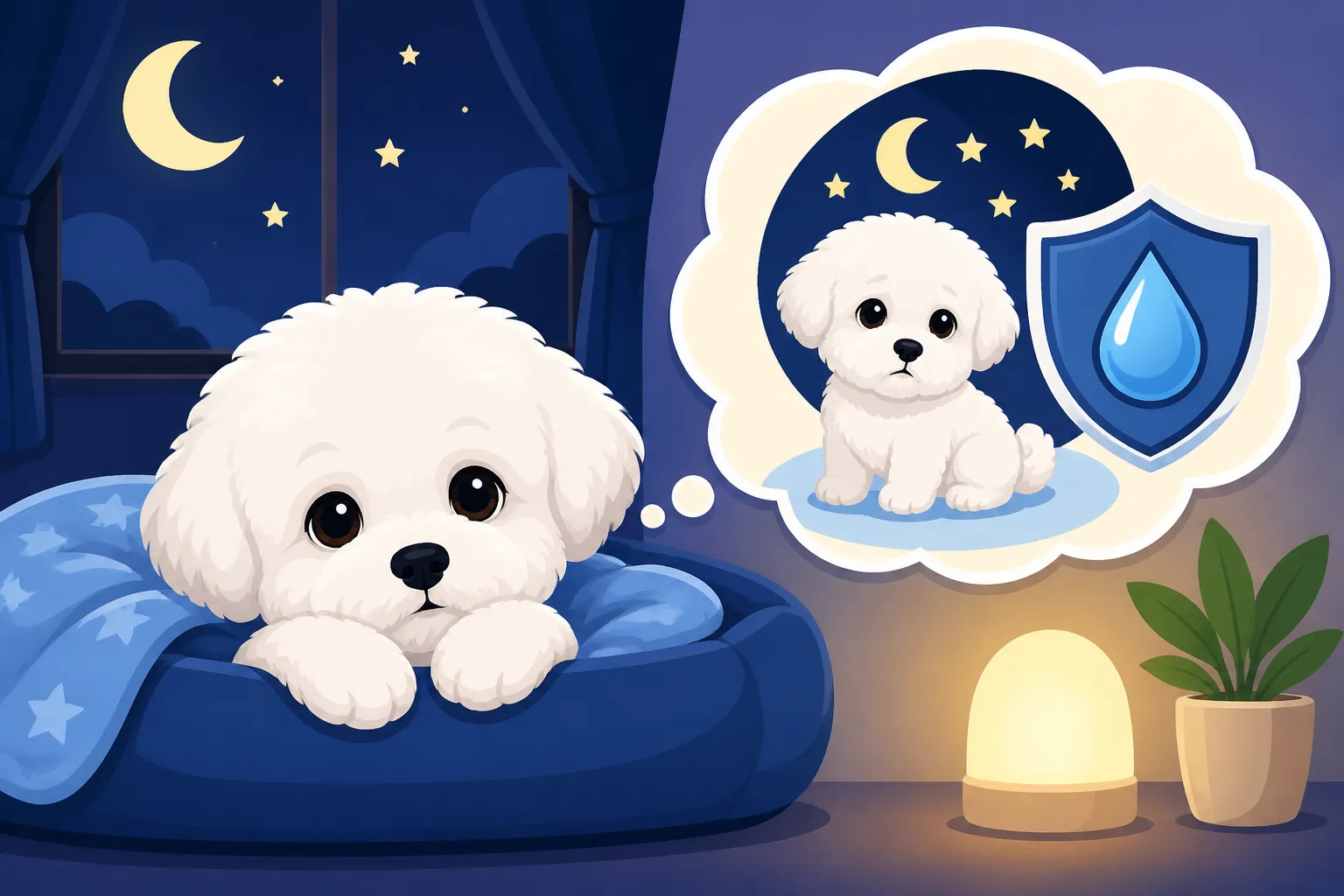 How Long a Bichon Frise Puppy Holds It Overnight