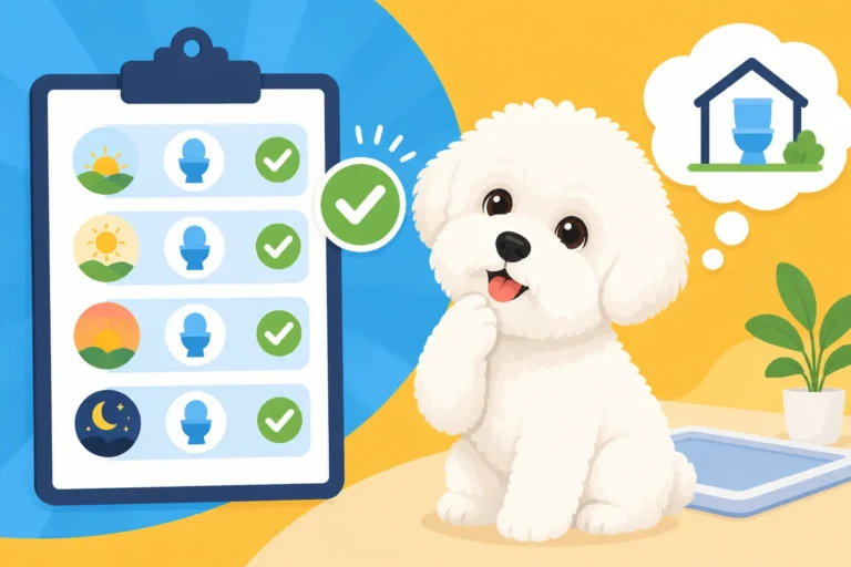 Whether a Written Toilet Schedule Helps a Bichon Frise