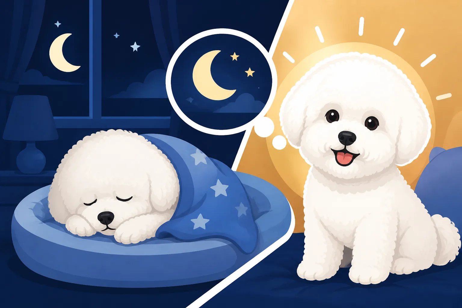 Whether a Bichon Frise Needs Waking in the Night