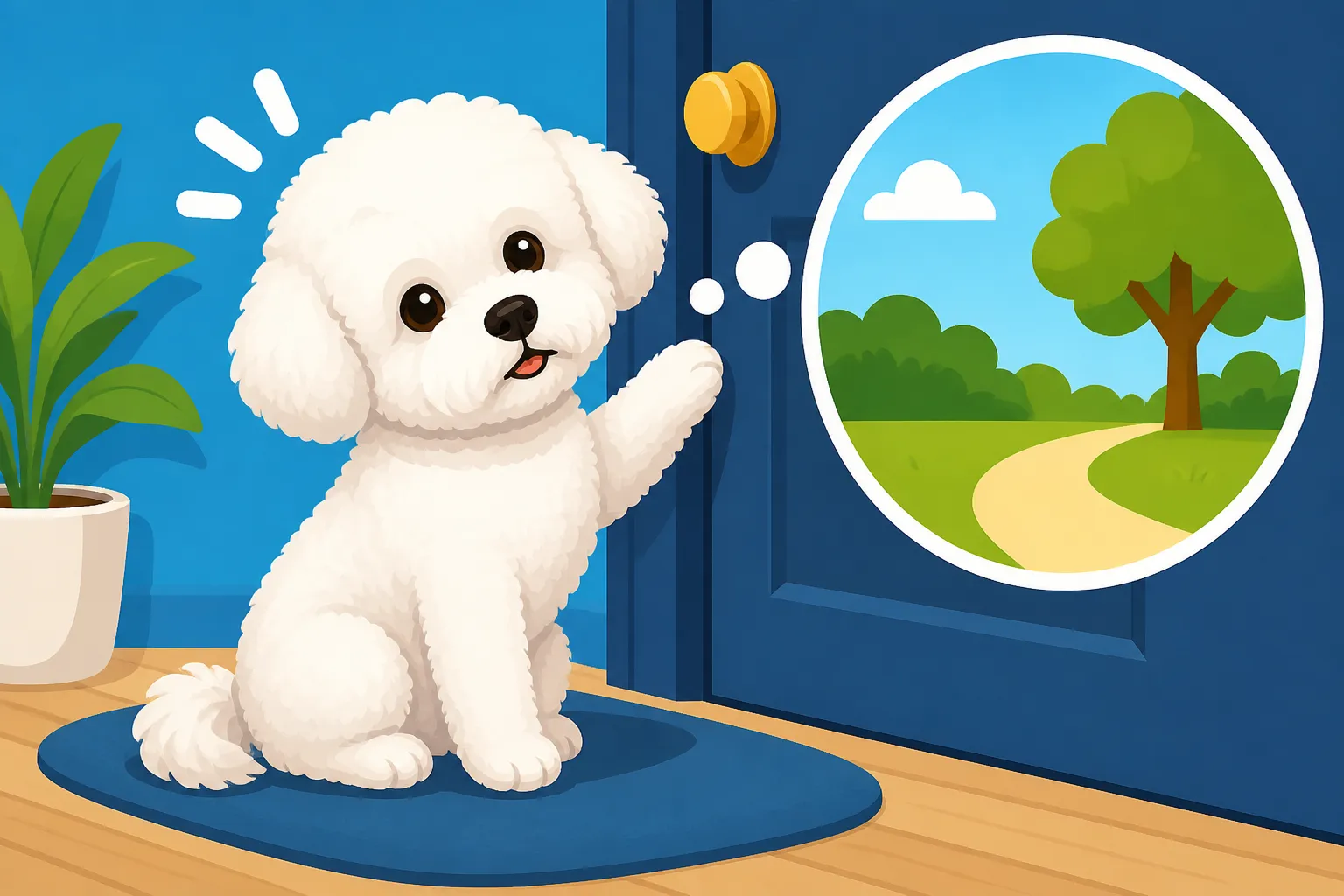 Whether a Bichon Frise Signals When It Needs Out