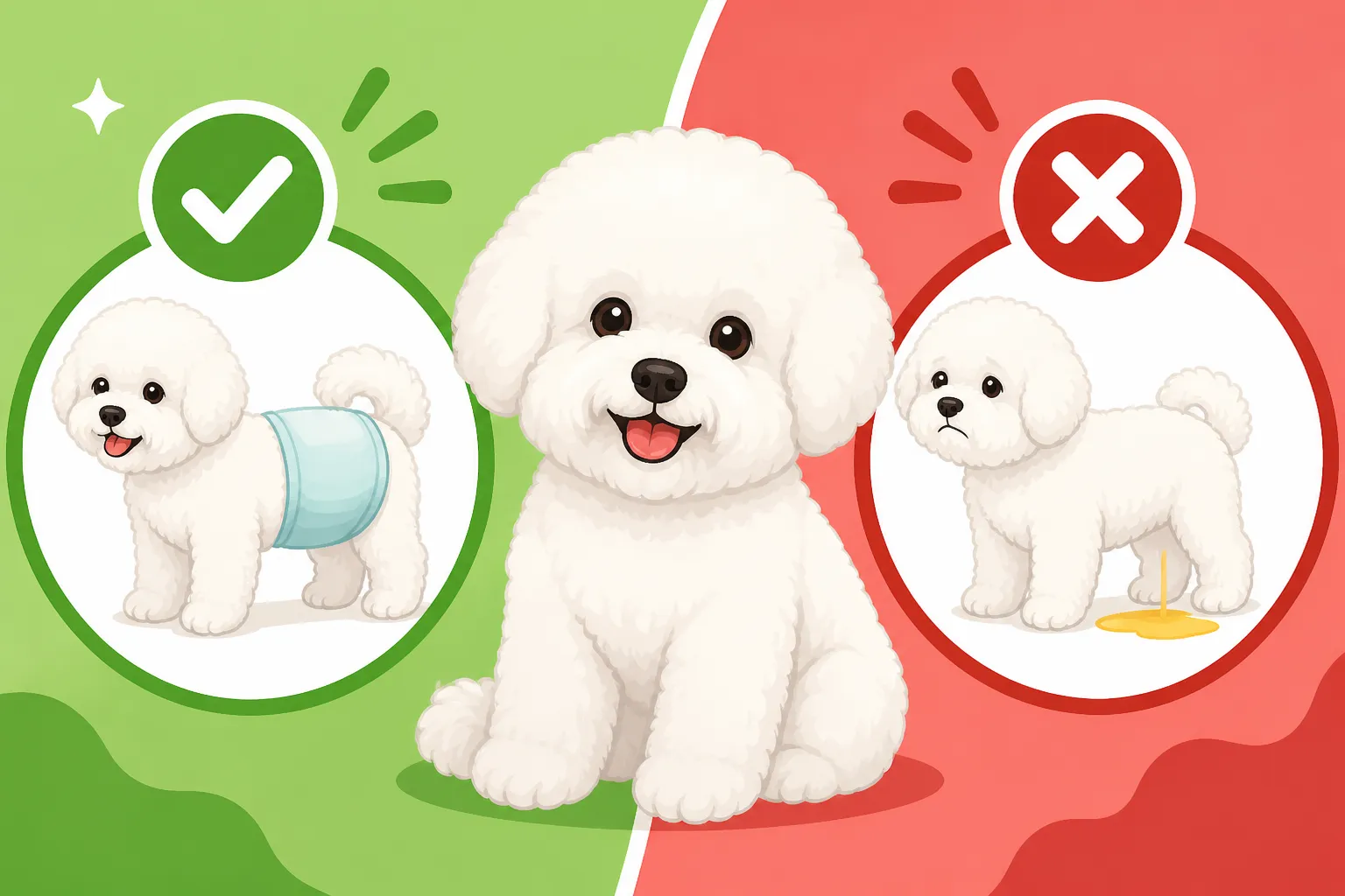 Whether a Belly Band Suits a Bichon Frise