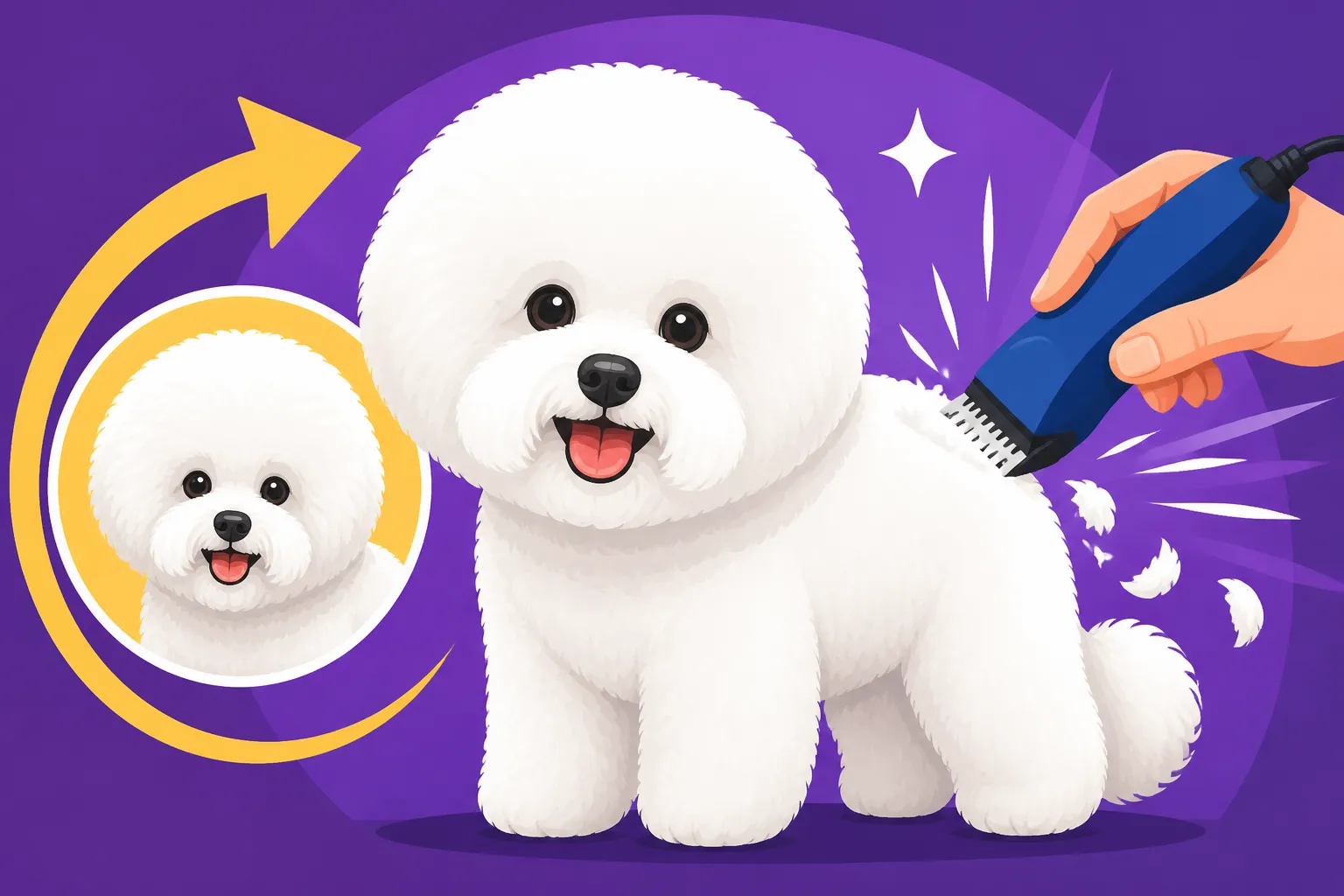 The Six Week Bichon Frise Groom That Never Stops