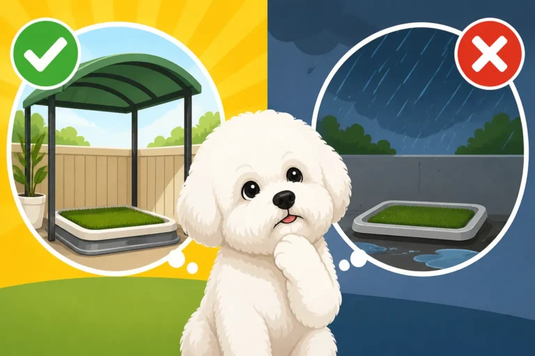 Whether a Covered Potty Area Helps a Bichon Frise