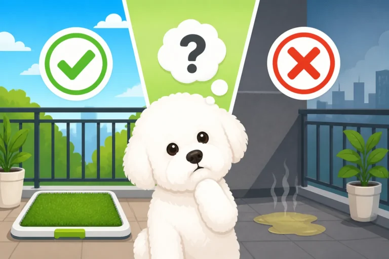 Whether a Bichon Frise Will Toilet on a Balcony