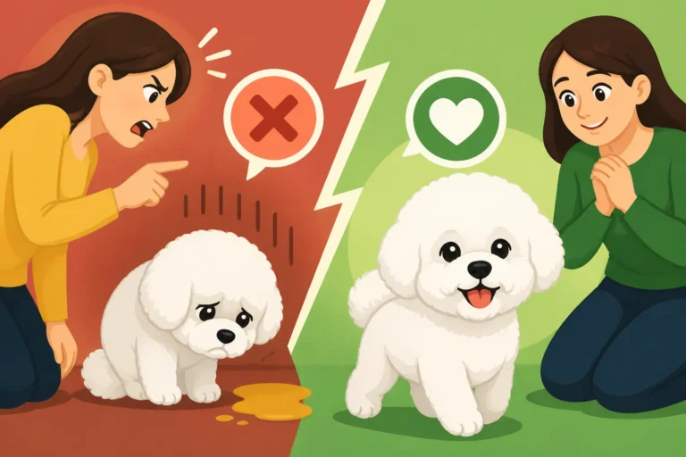 Whether Punishing Accidents Sets a Bichon Frise Back