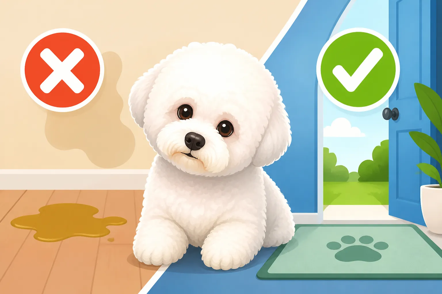 Whether an Older Bichon Frise Can Still Be Housetrained