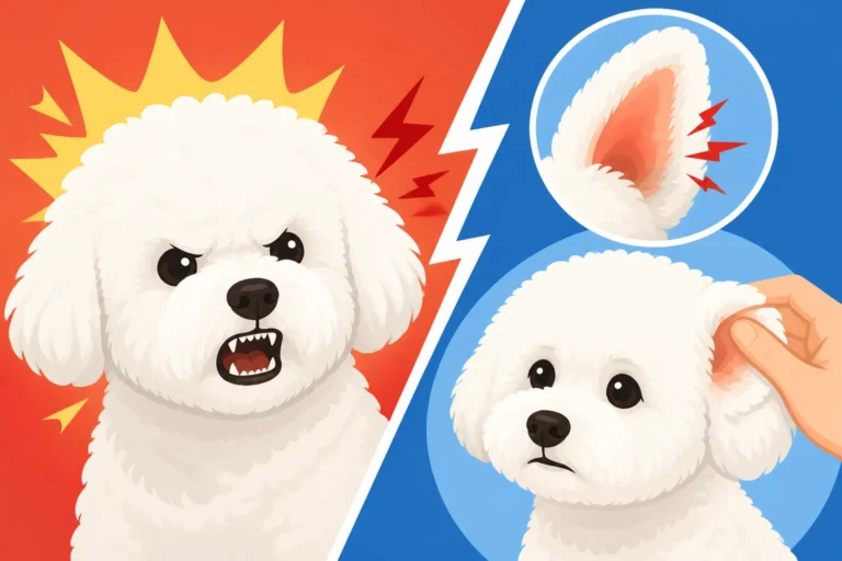 Whether a Bichon Frise Snaps When Its Ears Hurt