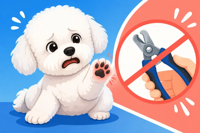 Whether a Bichon Frise With Sore Paws Refuses Nail Trims