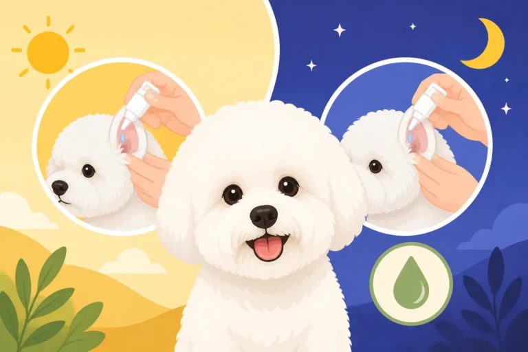 Whether a Bichon Frise Accepts Ear Drops Twice a Day