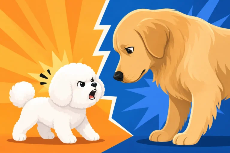 Whether a Bichon Frise Growls at Bigger Dogs