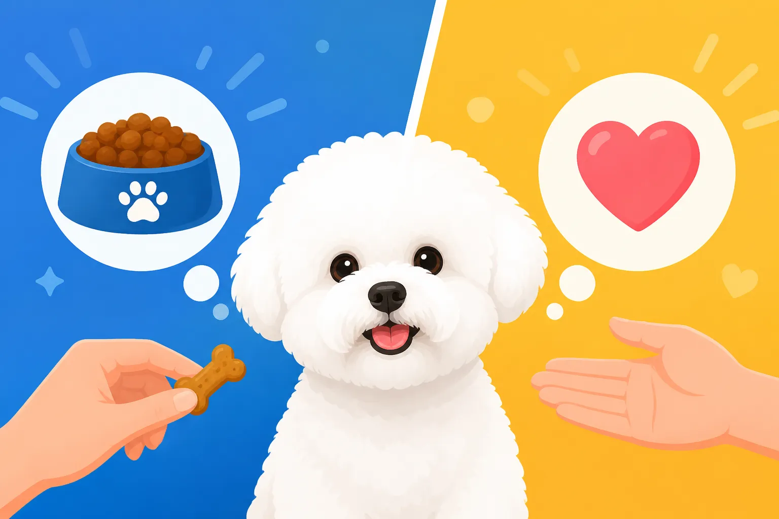 Whether a Bichon Frise Works for Food or Praise