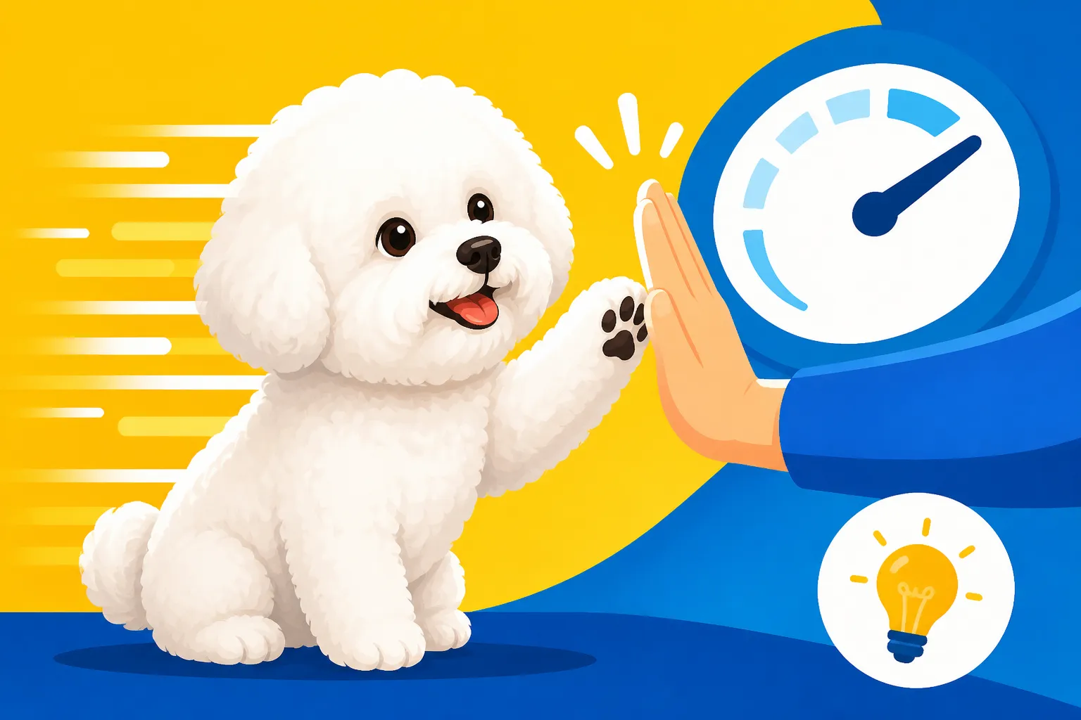 How Fast a Bichon Frise Learns a New Cue