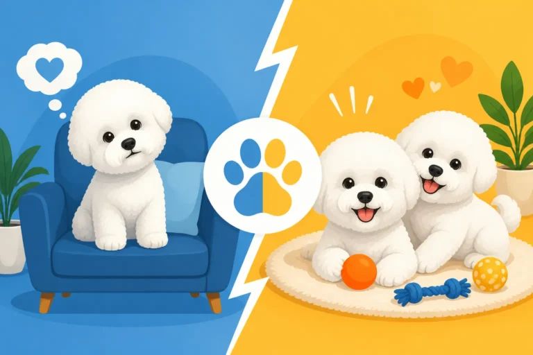 Whether Two Bichon Frises Are Easier Than One