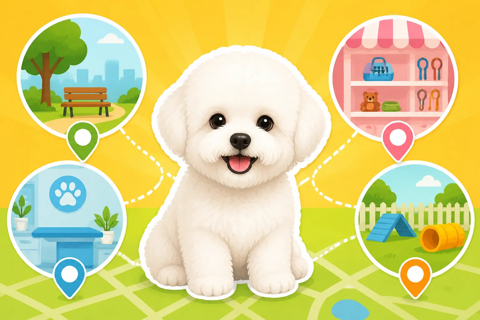 Where to Take a Bichon Frise Puppy Before Full Cover