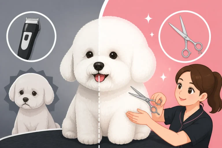 Why a Groomer Scissors a Bichon Frise Instead of Clipping It