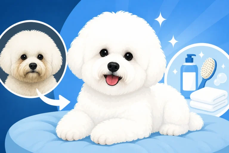 Keeping a White Bichon Frise Actually White